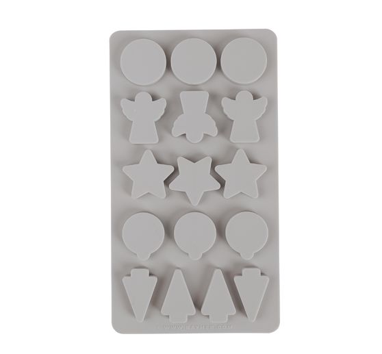 Silicone casting mould "Mini decorative moulds X-Mas"