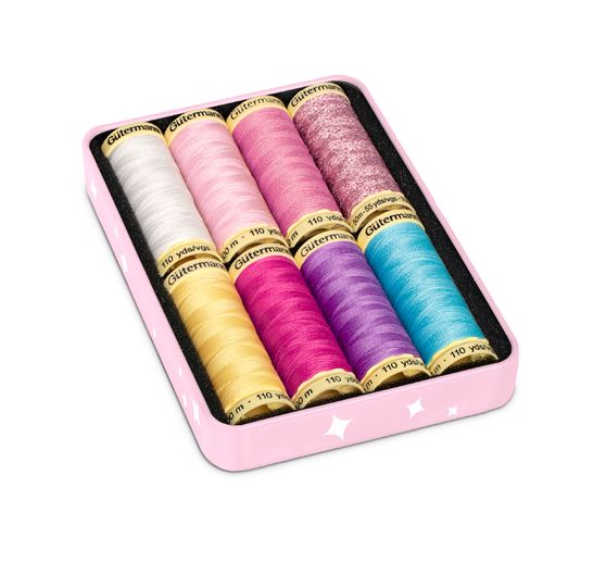 Box Cute and Pink Gütermann, 8 bobines