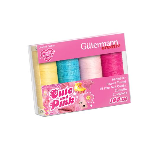 Box Cute and Pink Gütermann, 8 bobines