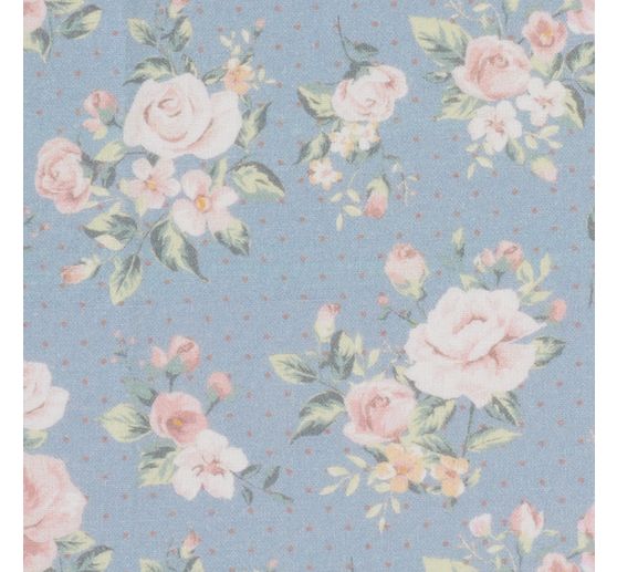 Tissu coton au mètre « Le monde de Mathilda - Roses »