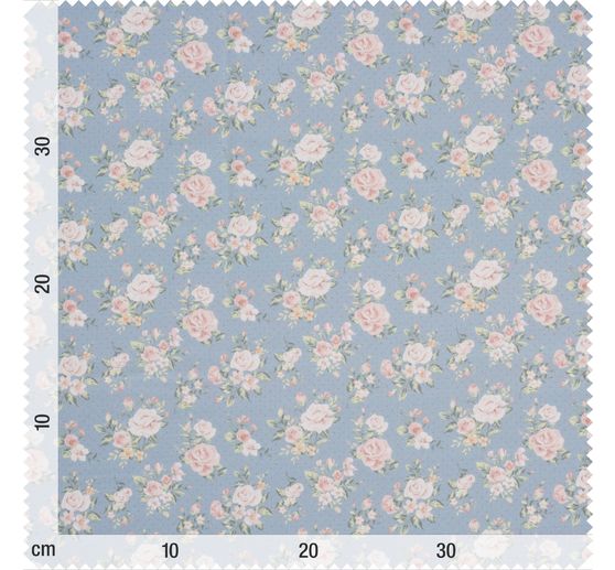 Tissu coton au mètre « Le monde de Mathilda - Roses »