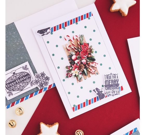 3D-Stanzbogenbuch "Christmas Baubles"