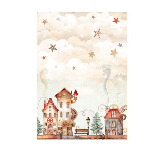 Soie de paille à motifs Backgrounds "Gear up for Christmas"
