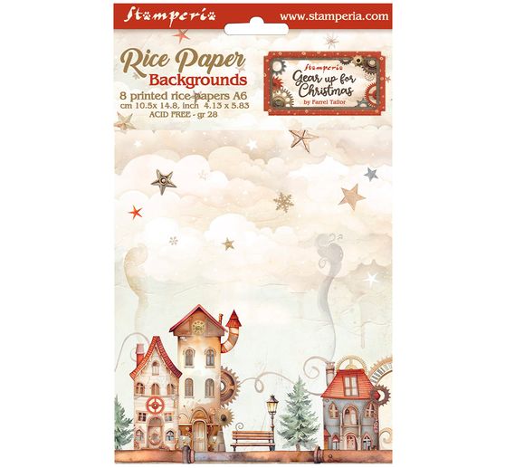 Soie de paille à motifs Backgrounds "Gear up for Christmas"