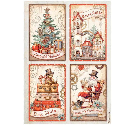 Motiv-Strohseiden Sortiment "Gear up for Christmas"