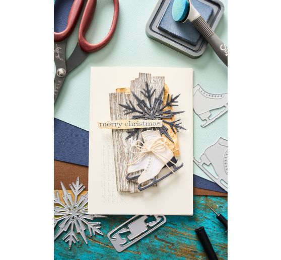 Sizzix Thinlits gabarit d'estampe "Vault Winter Wishes by Tim Holtz"