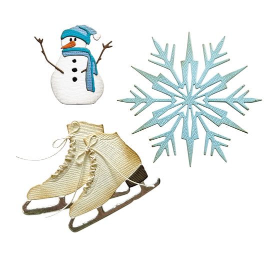 Sizzix Thinlits gabarit d'estampe "Vault Winter Wishes by Tim Holtz"
