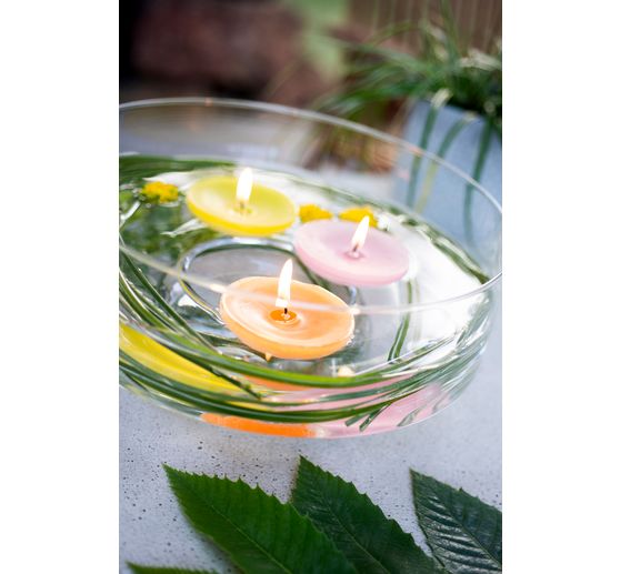 Schwimmkerzen Rustic "Groß", 4 Stück