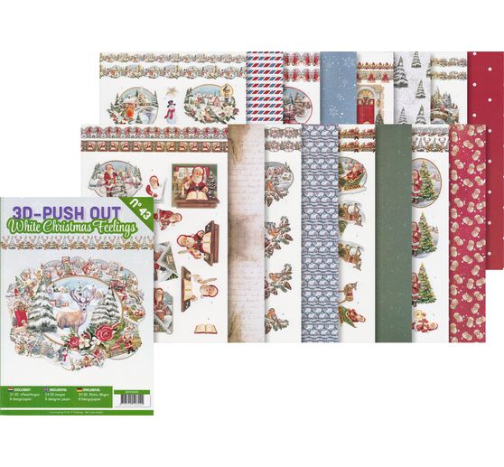 Livret de motifs 3D pré-estampés "White Christmas Feelings"