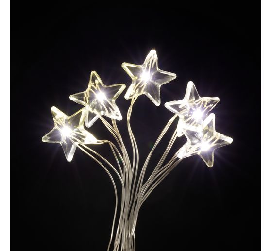 VBS Micro-LED-Lichterkette "Stern", 10 LEDs, mit Timer