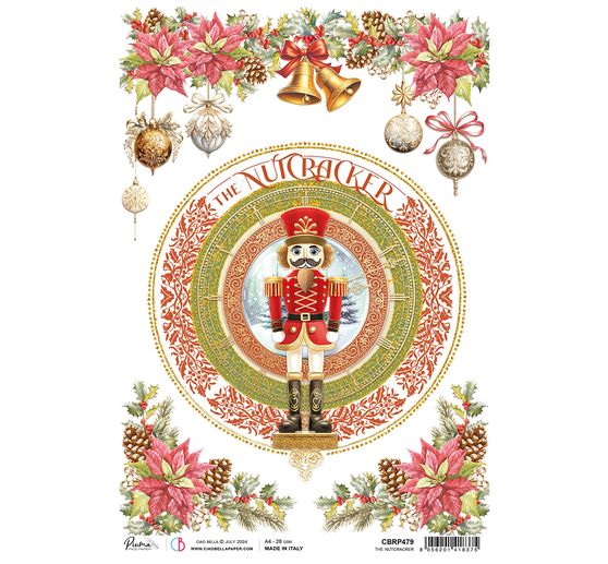 Soie de paille à motifs « Nutcracker »