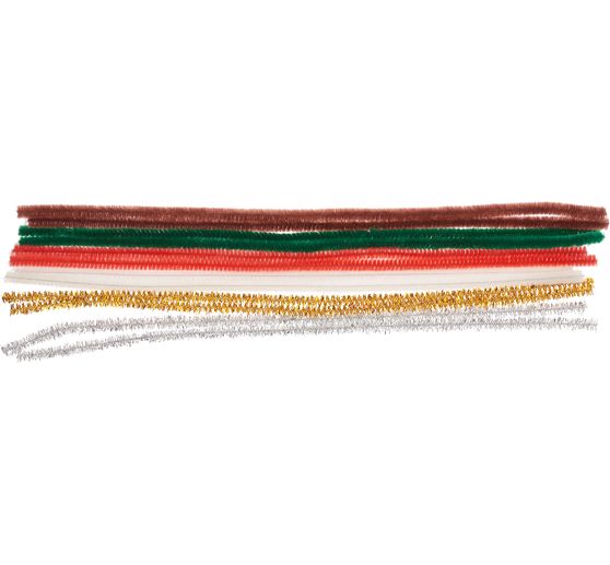 VBS Chenilledraht "Weihnachten", 30 cm, 12 Stück