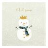Serviette « Snowman King »
