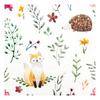 Serviette "Fuchs und Igel"
