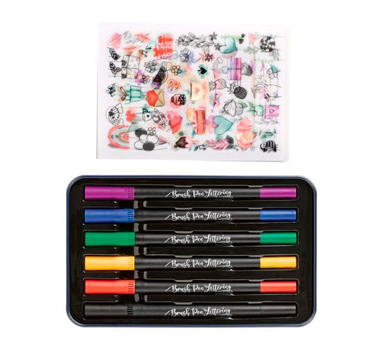 Brush Pen Lettering design box