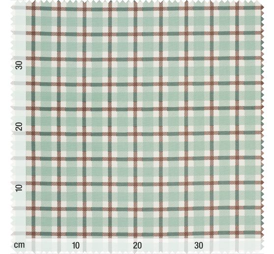 Baumwoll-Stoff "British Karo Grün"