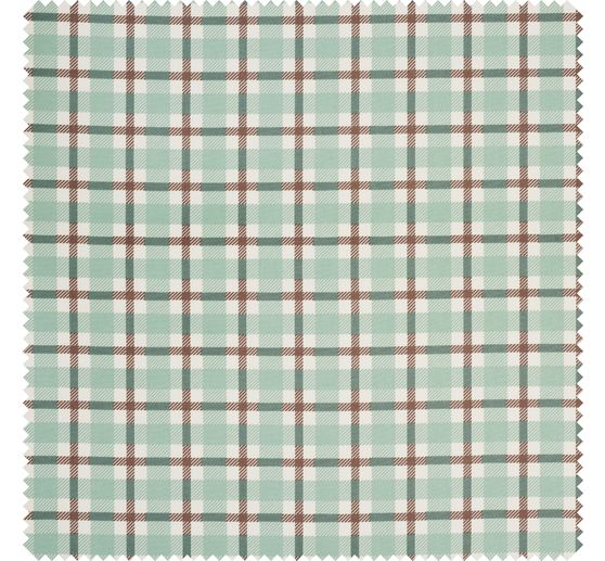 Baumwoll-Stoff "British Karo Grün"