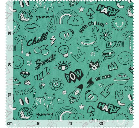 Tissu sweat « Be Cool »