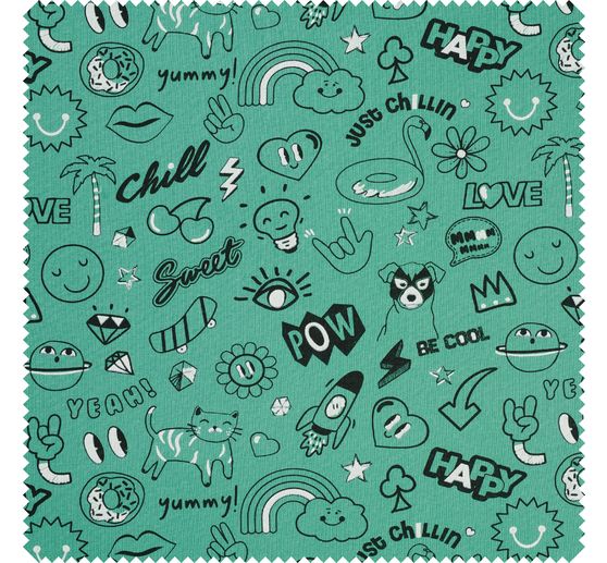 Tissu sweat « Be Cool »