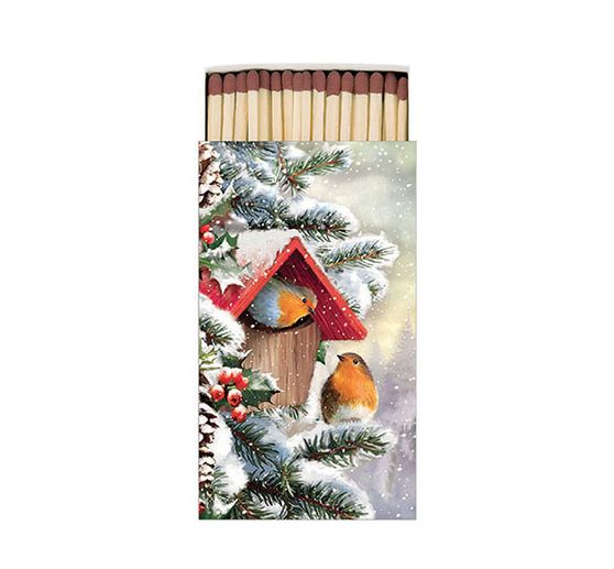 Napkin "Robin winter house"