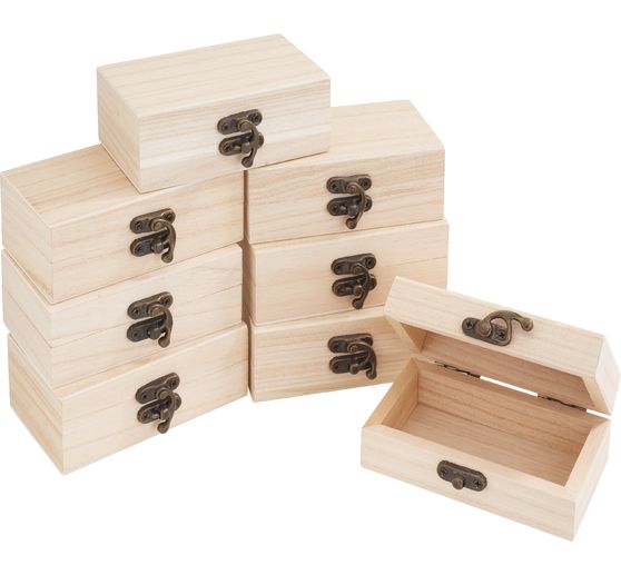 VBS Wooden box, 8 pieces, 10 x 3,8 x 5,9 cm