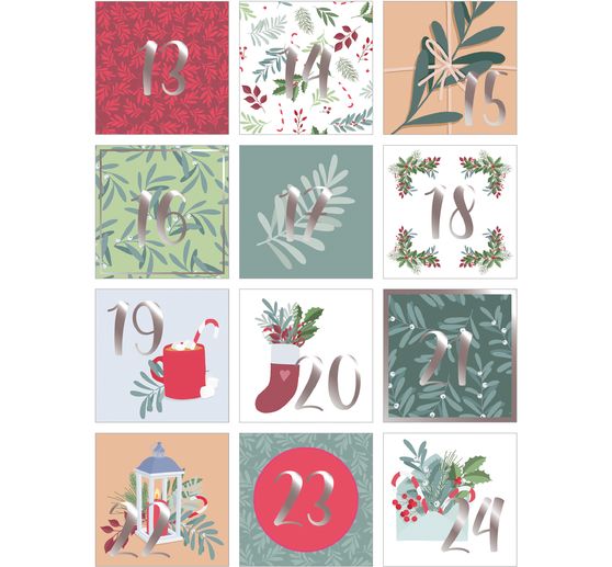 Sticker advent numbers "Christmas Time"