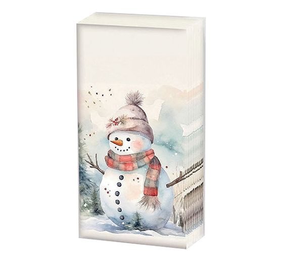 Paper handkerchiefs "Snowman"