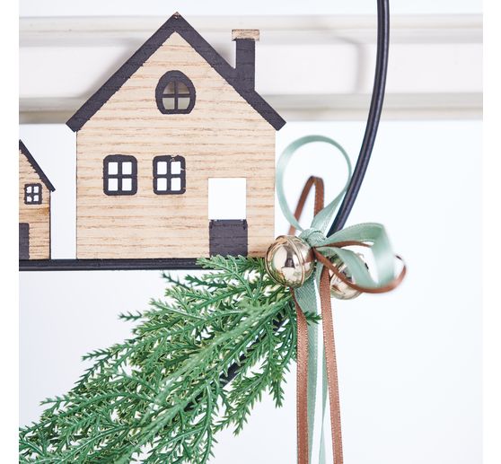 VBS Decorative ring "Houses wreath"