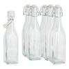 Bouteilles en verre à fermeture mécanique VBS « Forme carrée », 500 ml, 6 pc.