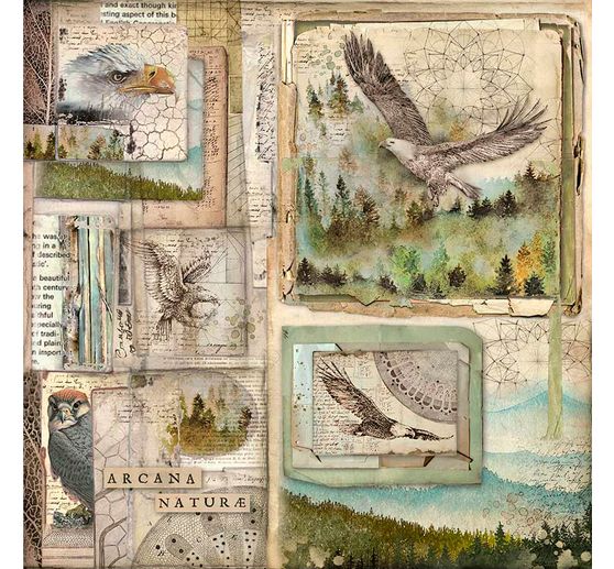 Maxi bloc de papier scrapbooking « Forest »