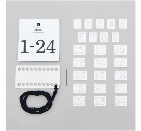 Kit Stick & Stitch Rico Design « Chiffres de l'Avent »