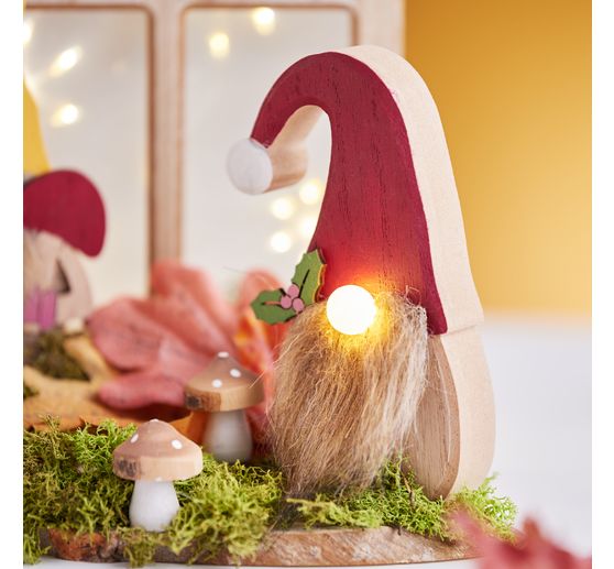 VBS Gnome with LED nose, 3 parts