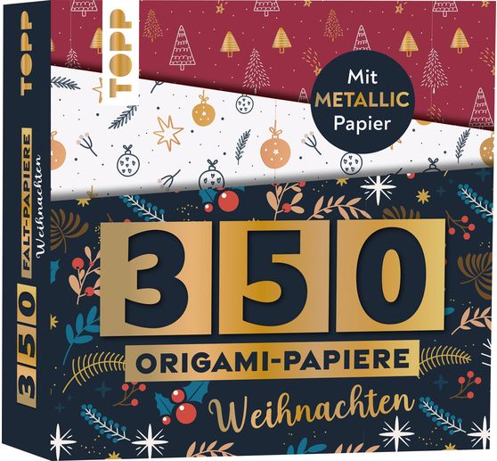 350 papiers origami « Noël »