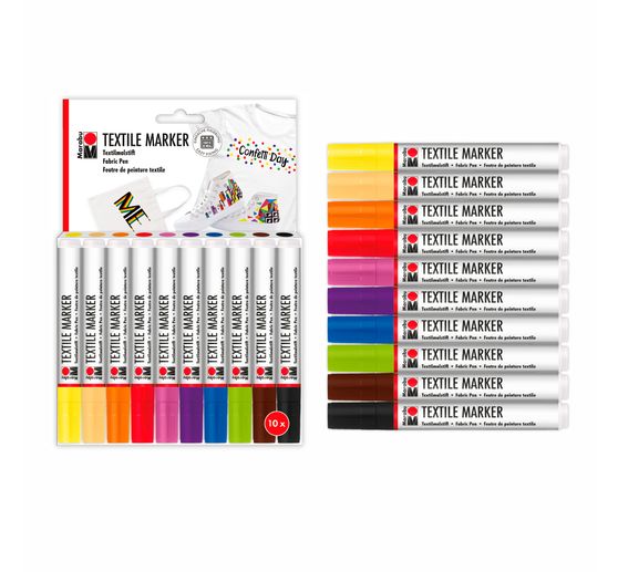 Marabu Textile Markers, set of 10