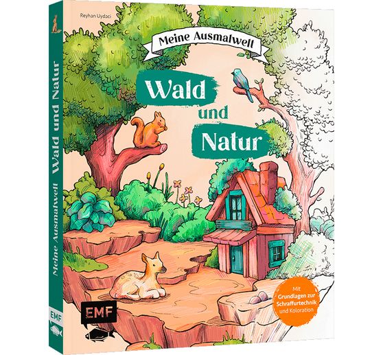 Livre « Meine Ausmalwelt: Wald und Natur »