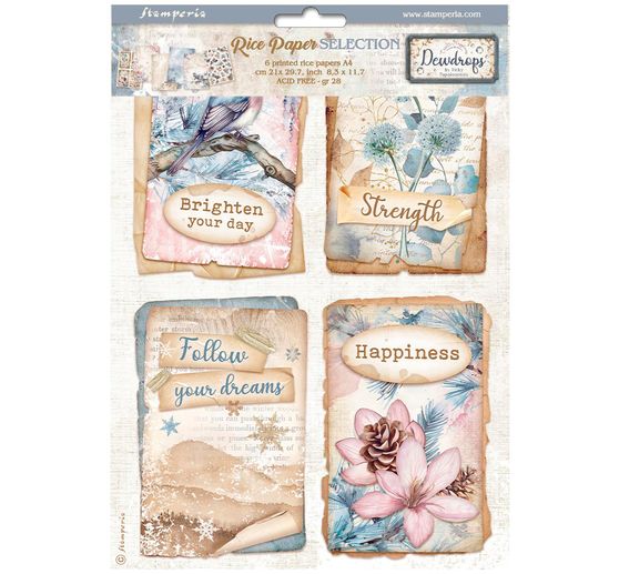 Motif straw silk assortment "Dewdrops"