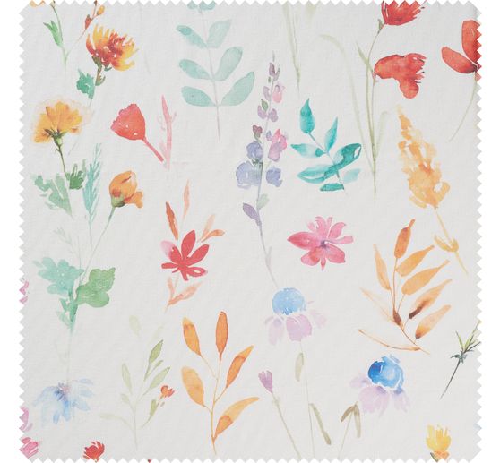 Baumwoll-Stoff "Bunte Blumen"