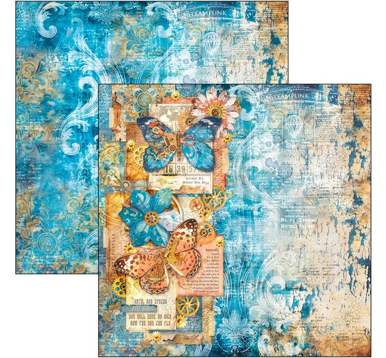 Papier de scrapbooking "Esprit de Voyage"