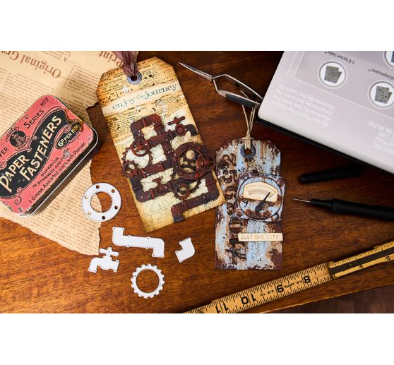 Sizzix Thinlits gabarit d'estampe "Vault Industrial by Tim Holtz"