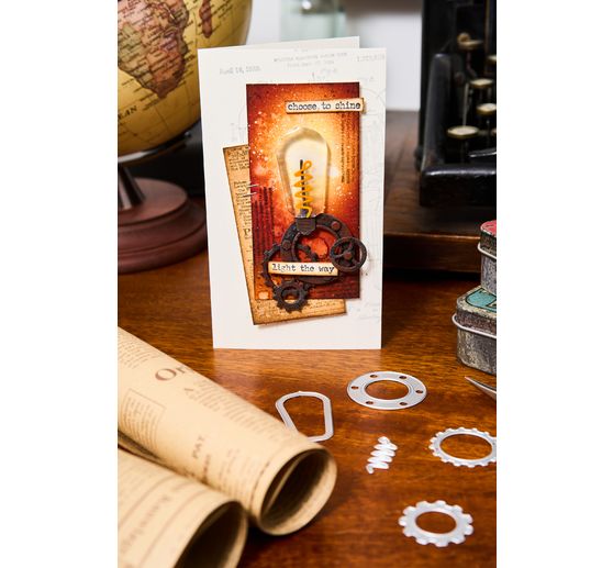Sizzix Thinlits gabarit d'estampe "Vault Industrial by Tim Holtz"