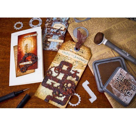 Sizzix Thinlits gabarit d'estampe "Vault Industrial by Tim Holtz"