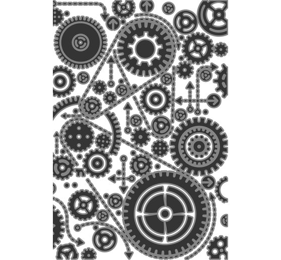 Sizzix Multi-Level-Prägeschablone "Vault Gears by Tim Holtz"