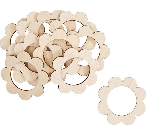 Ronds de serviette VBS « Fleur »