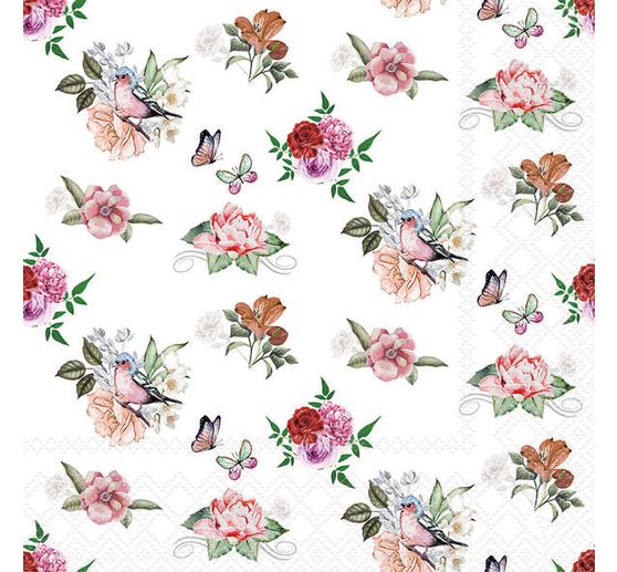 Serviette "Charlotte white"