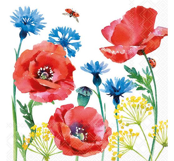 Serviette "Feldblumen"
