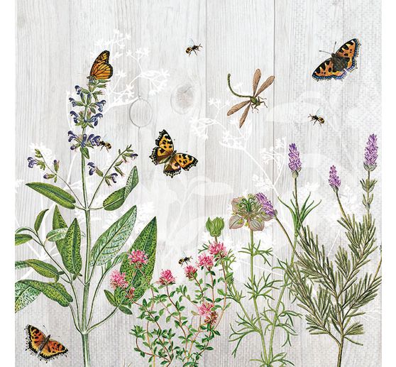 Napkins "Herb garden for insects"