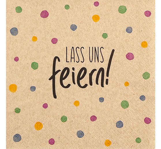 Serviettes « Lass uns feiern »