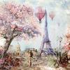 Serviette &laquo; Paris Art &raquo;