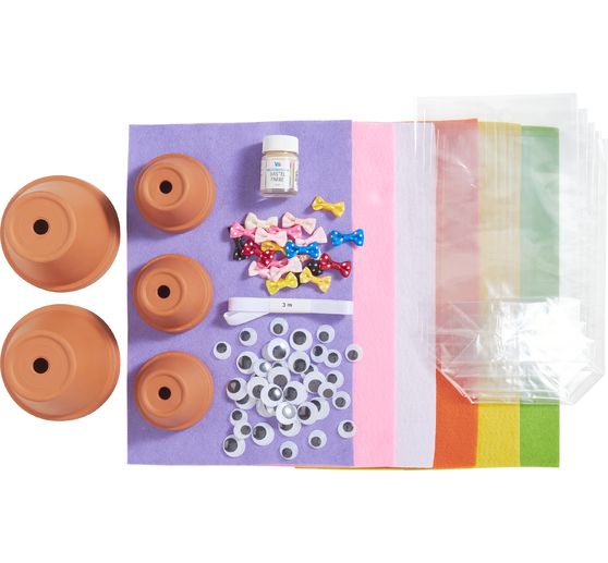 Kit créatif VBS « Lapins en pot en terre cuite »