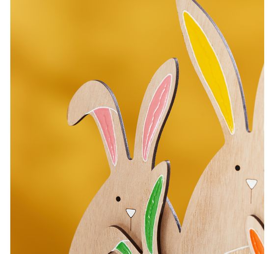 VBS Holz-Steckmotiv "Hasenfamilie"